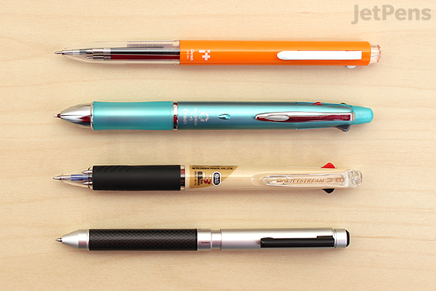 Multi pens come in many different designs and materials.