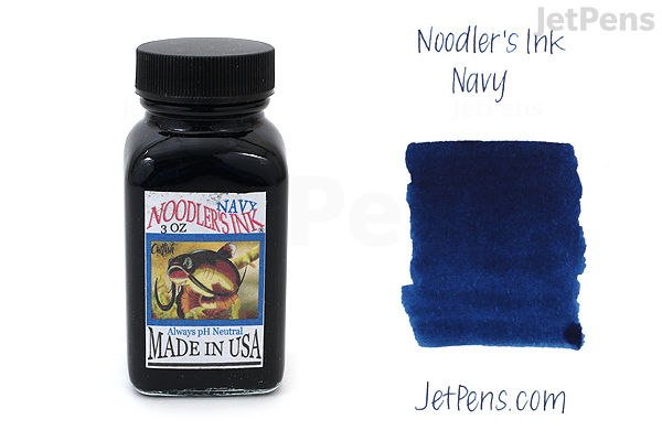 Deep Ink Navy Color Noodler's Navy Ink - 3 oz Bottle | JetPens