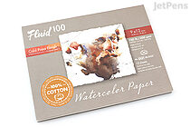 Fluid 100 Watercolor Paper Block, 10 Sheets, 300lb, Cold Press, 9 x 12 -  Sam Flax Atlanta