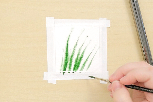 Use thick paint on wet paper.