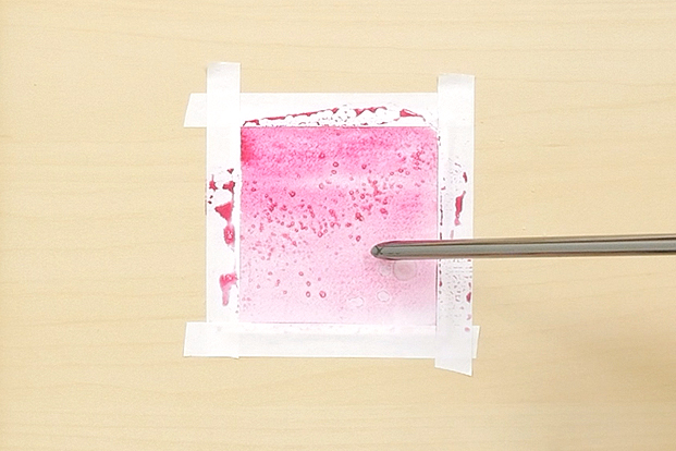 Use the handle of your brush to dab alocohol onto wet paint.