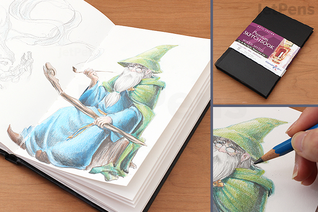 Stillman & Birn Zeta Sketchbook with colored pencil art sample