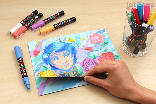 Japan MIDORI Coloring with Watercolor Pens for Children's Painting