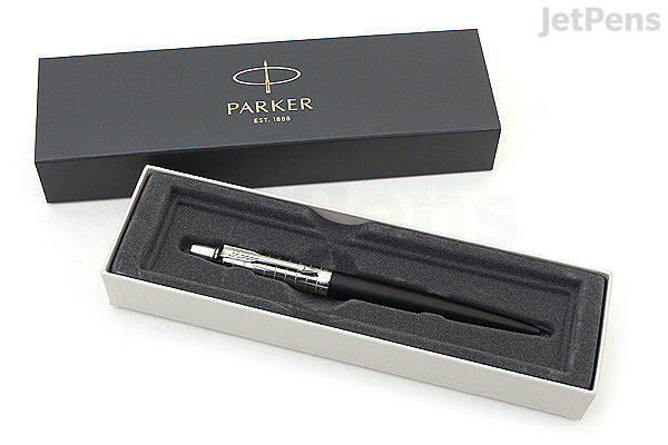  Parker Jotter Premium Ballpoint Pen - Bond Street Black with  Chrome Trim - Medium Point