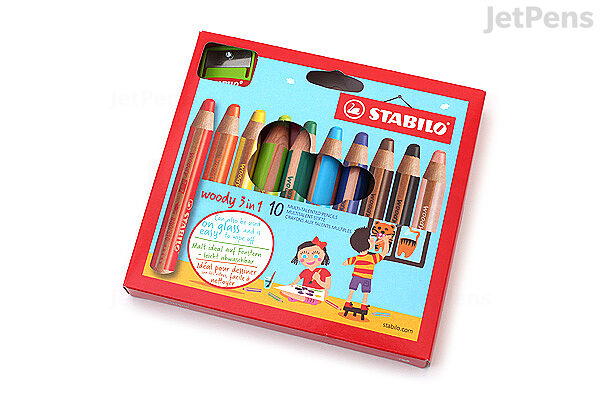 STABILO Crayon couleur woody 3in1 880/48-4 Pastell, display 48 pcs
