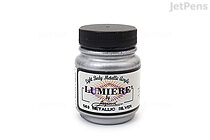 Jacquard Lumiere Acrylic Paint - Metallic Silver - 2.25 oz Bottle - JACQUARD JAJAC1563