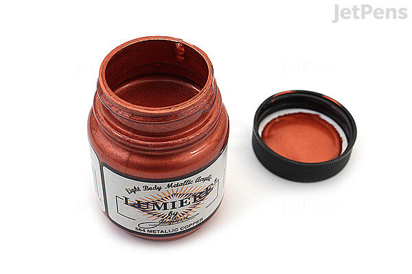 Jacquard Lumiere Metallic Acrylic Paint 2.25Oz-Metallic Copper