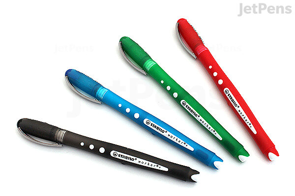 Inwoner Tante Boer Stabilo Worker Colorful Rollerball Pen - 0.5 mm - 4 Color Set - Wallet |  JetPens