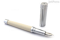 Staedtler Initium Corium Simplex Fountain Pen - Beige Leather - Extra Fine Nib - STAEDTLER 9PC130EF