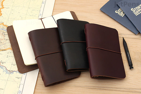 Plot Notebook Story Supply Co. Simple Plot Notebook - Blank - Burgundy Leather | JetPens