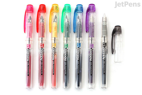 Platinum Preppy Fountain Pen Clear Body 03 Fine Nib Color