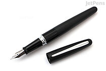 Pilot Metropolitan Fountain Pen - Black Plain - Medium Italic Nib - PILOT MRFB1BLKCBLKP