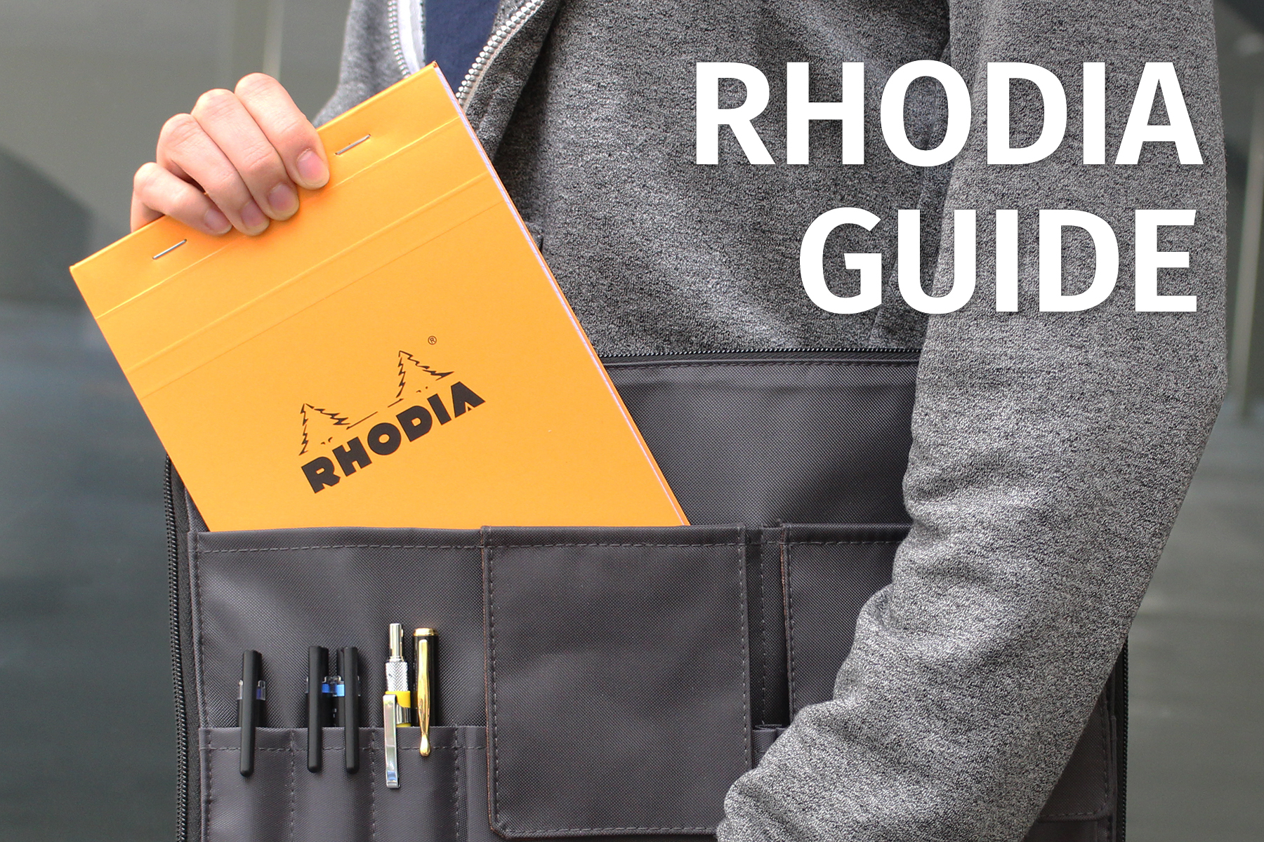 Rhodia Notebook Orange 6 X 8.25 Staplebound: White Lined Sheets