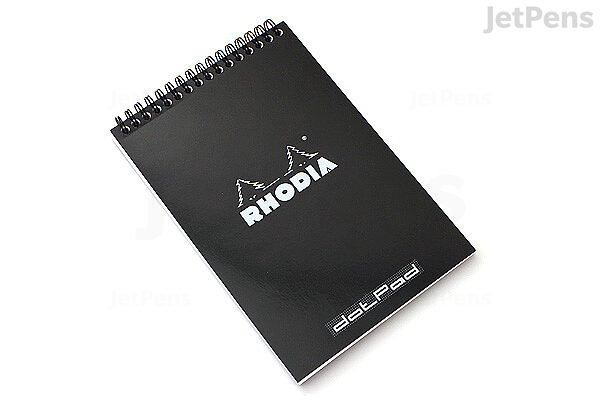 Rhodia Dotpad Notepad No 16 A5 Wirebound Dot Grid Black Jetpens