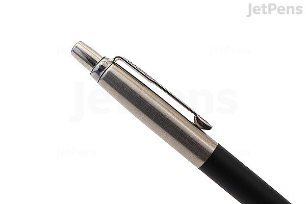 Parker Jotter Pen, Stainless Steel, Medium Point, Black Ink