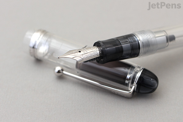 Pilot Custom 74 Fountain Pen - Clear - 14k Broad Nib - JetPens.com