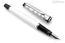 Waterman Expert Deluxe White Fountain Pen - Fine Nib | JetPens