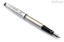 Waterman Expert Fountain Pen - Stainless Steel - Chrome Trim - Medium Nib - WATERMAN S0952060
