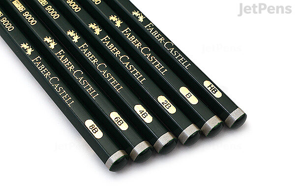  Faber-Castell 9000 Drawing Pencils (Each) 2B [Pack of 12 ]