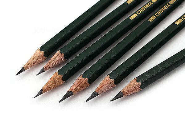 Graphite Pencil Set: Castell 9000 Graphite Pencils Tin of 6 – Faber-Castell  USA