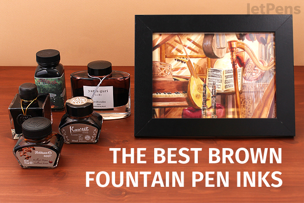 Brown Fountain Pen Ink Comparison