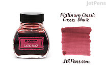 Platinum Classic Cassis Black Ink - 60 ml Bottle - PLATINUM INK K-2000 #15