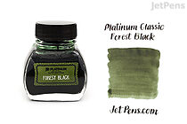 Platinum Classic Forest Black Ink - 60 ml Bottle - PLATINUM INK K-2000 #44