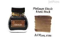Platinum Classic Khaki Black Ink - 60 ml Bottle - PLATINUM INK K-2000 #61