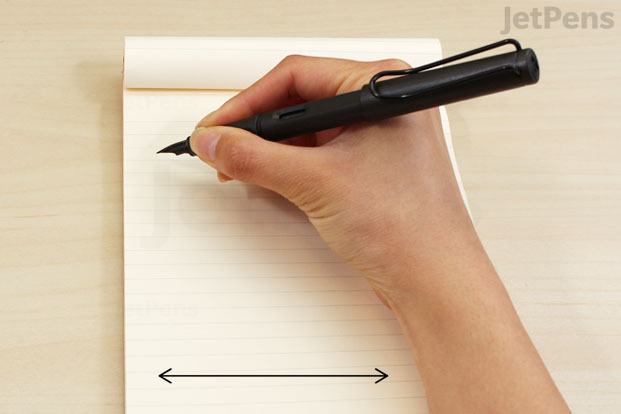 Write with your arm. Write with your arm.n