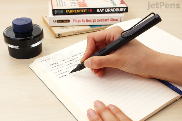 The more you write with your fountain pen, the more comfortable you’ll feel.