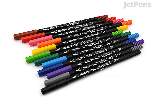 Uchida Le Plume II Double-Ended Markers 12/Pkg-Primary