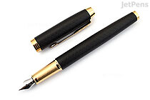 Voorwaarde teksten wijsheid Parker IM Premium Fountain Pen - Black with Gold Trim - Fine Nib | JetPens
