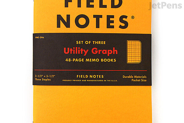 field notes utility memo books 3 5 quot x 5 5 quot 48 pages heavyweight graph paper