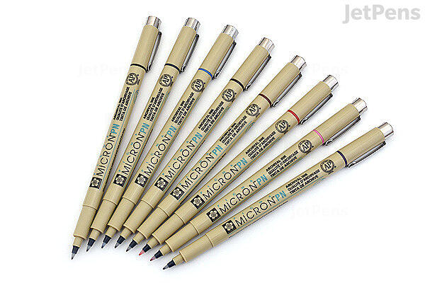 Sakura Cray-Pas Art Micron Pen Set | Micron PN Drawing Pens, Assorted Colors Art Pens, 8 Count (Pack of 1)