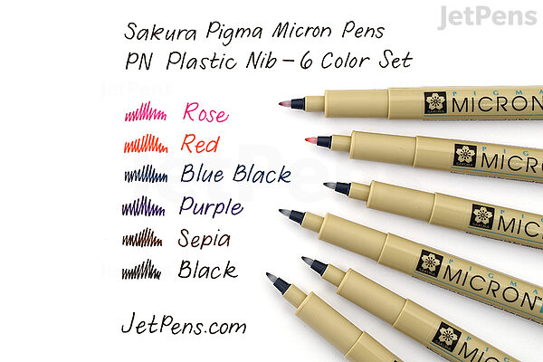 Pigma Micron PN Assorted Color Set/6