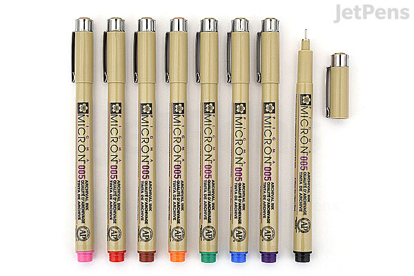 Aangenaam kennis te maken is genoeg converteerbaar Sakura Pigma Micron Pen - Size 005 - 0.2 mm - 8 Color Bundle | JetPens