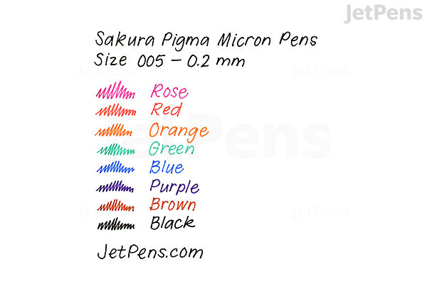 Pigma Micron Fine Line 0.20mm Pen, Rose