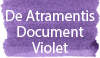 De Atramentis Document Violet