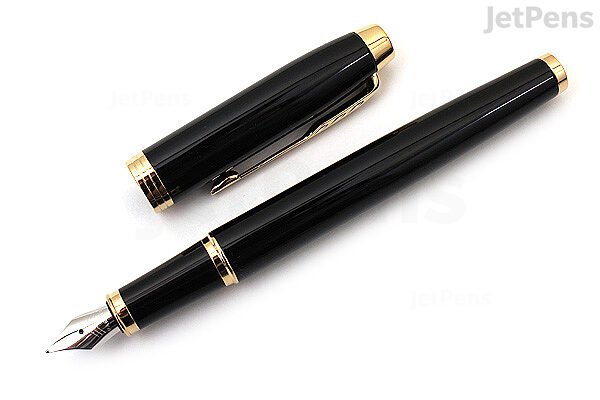 Het beste Besparing toelage Parker IM Fountain Pen - Black with Gold Trim - Fine Nib | JetPens