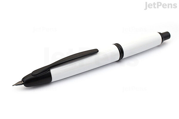 Pilot Vanishing Point Fountain Pen - White/Black - Extra-Fine