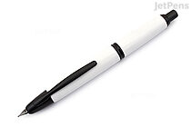 Pilot Vanishing Point Fountain Pen - White with Black Trim - 18k Extra Fine Nib - PILOT VPKFPBLUEWHI