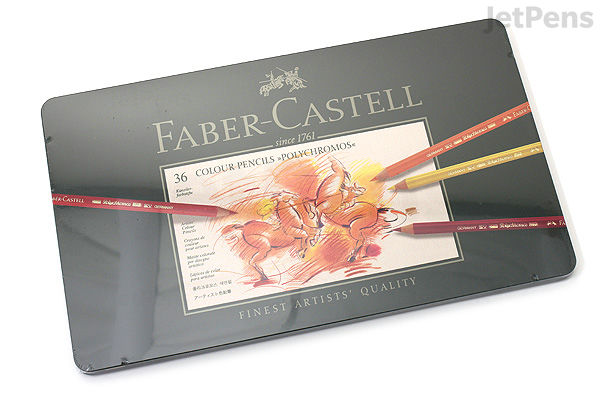 Faber-Castell Polychromos Artist Colored Pencil 36 Color Tin Set