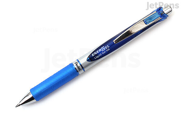 4 x Pentel EnerGel XM BL77 Retractable Liquid Gel Ink Pen - 0.7mm - Blue  Tones