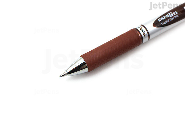 jetpens com pentel energel rtx gel pen conical 0 7 mm brown