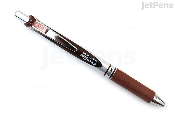jetpens com pentel energel rtx gel pen conical 0 7 mm brown