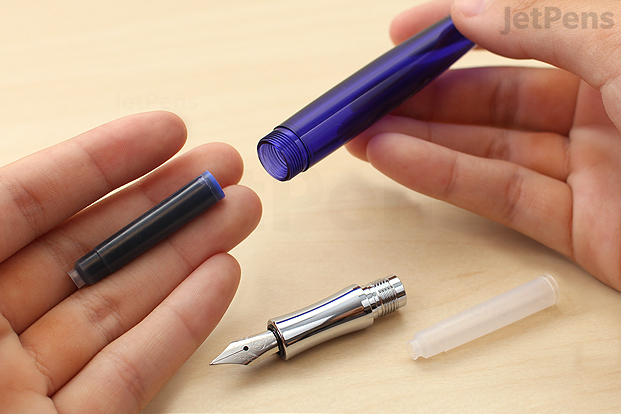 Remove any cartridges or spacers inside the pen.