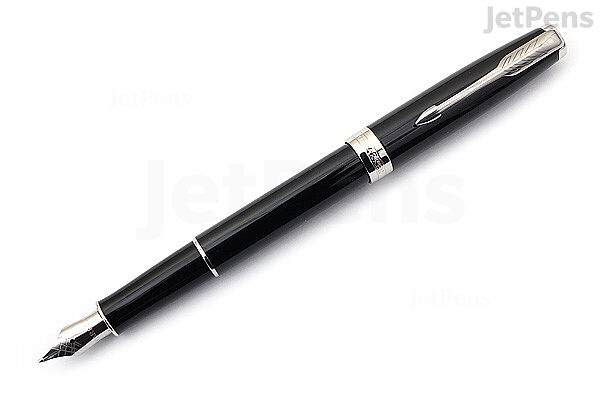 Hub Pens Black Xact Chrome Fine Point Pen