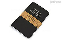 Field Notes Pitch Black Note Books - 4.75" x 7.5" - 64 Pages - Dot Grid - Pack of 2 - FIELD NOTES FN-35