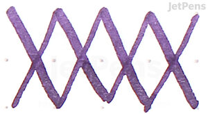 De Atramentis Document Violet Ink - Water Dip Test - No Fading
