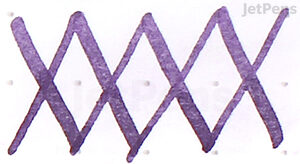 De Atramentis Document Violet Ink - Water Brush Test - Faint Smearing